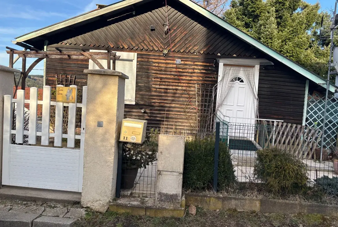 Charmant petit chalet à vendre à Dunieres avec vue et grand terrain 