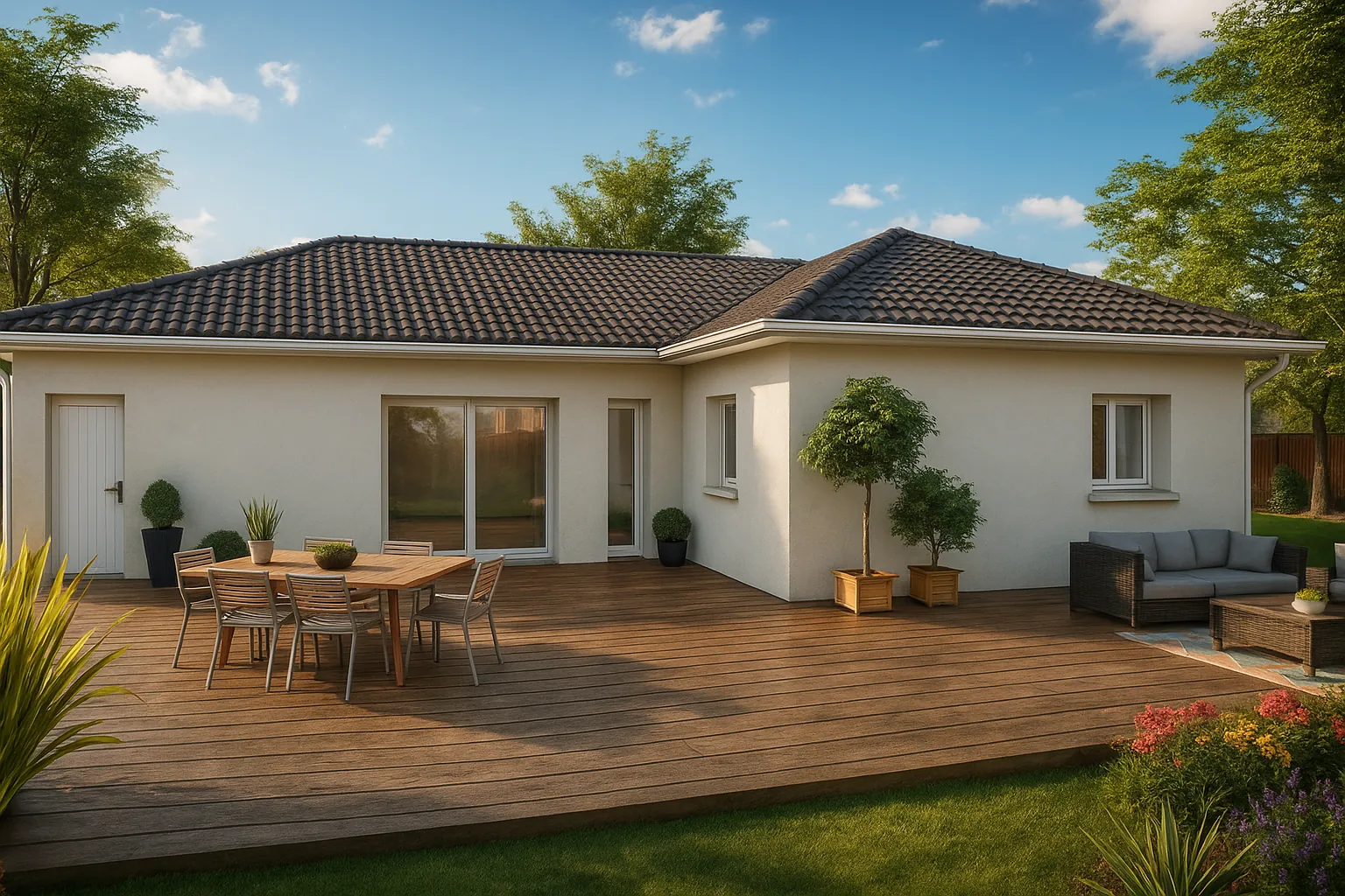 Maison neuve de 90 m² à Belley avec jardin sud, confort et environnement écologique 