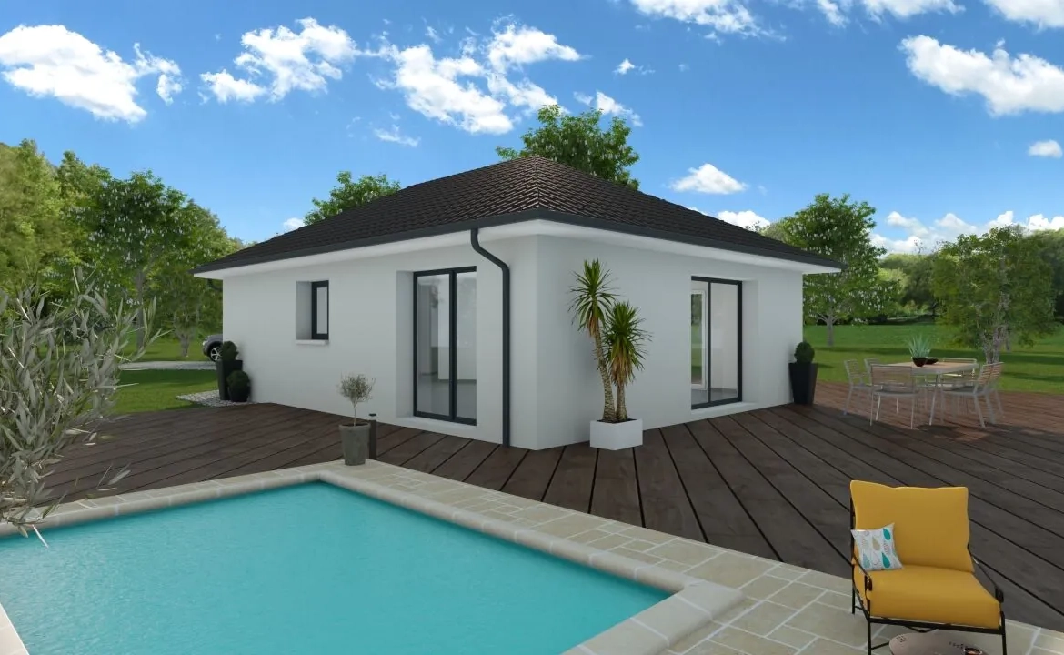 Maison neuve de 90 m² à Belley avec jardin sud, confort et environnement écologique 