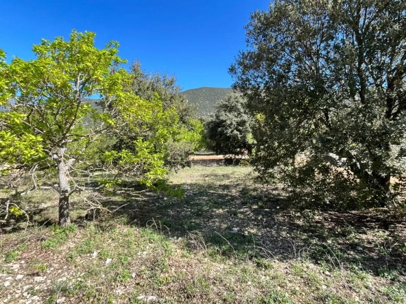 Terrain constructible de 865m² à Rustrel face au Colorado Provence