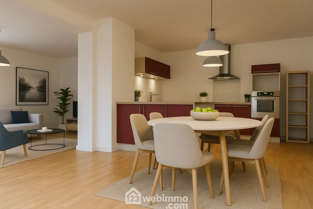 Appartement 129 m2 avec 3 chambres et parking à Chasseneuil-du-Poitou
