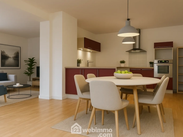 Appartement 129 m2 avec 3 chambres et parking à Chasseneuil-du-Poitou