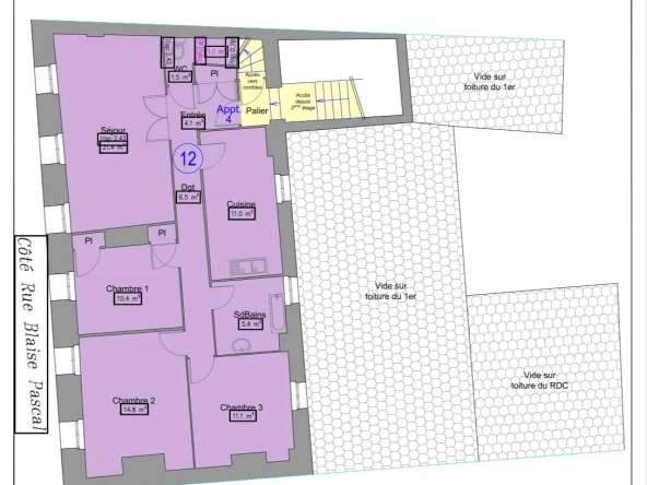 Appartement T4 à rénover avec vue sur la nature à Ambert, idéalement situé