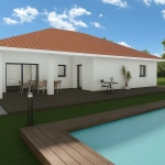 Maison neuve écologique de 90 m² avec jardin à Les Avenières