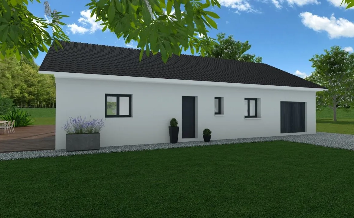 Maison neuve écologique de 90 m² avec jardin à Les Avenières 