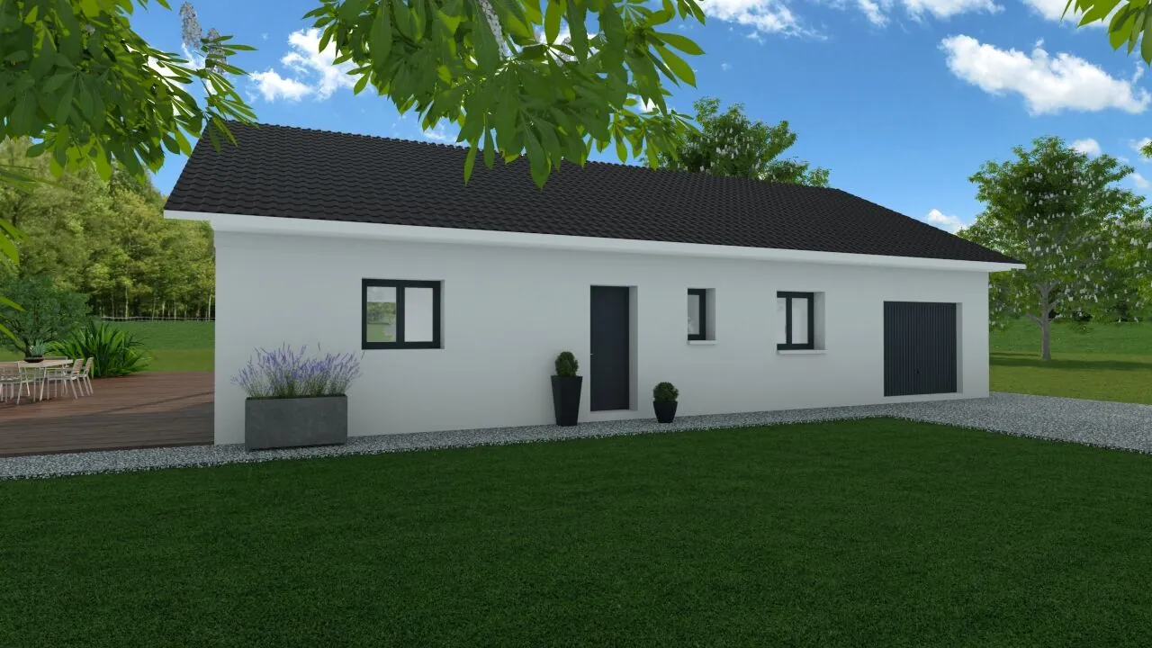Maison neuve écologique de 90 m² avec jardin à Les Avenières 