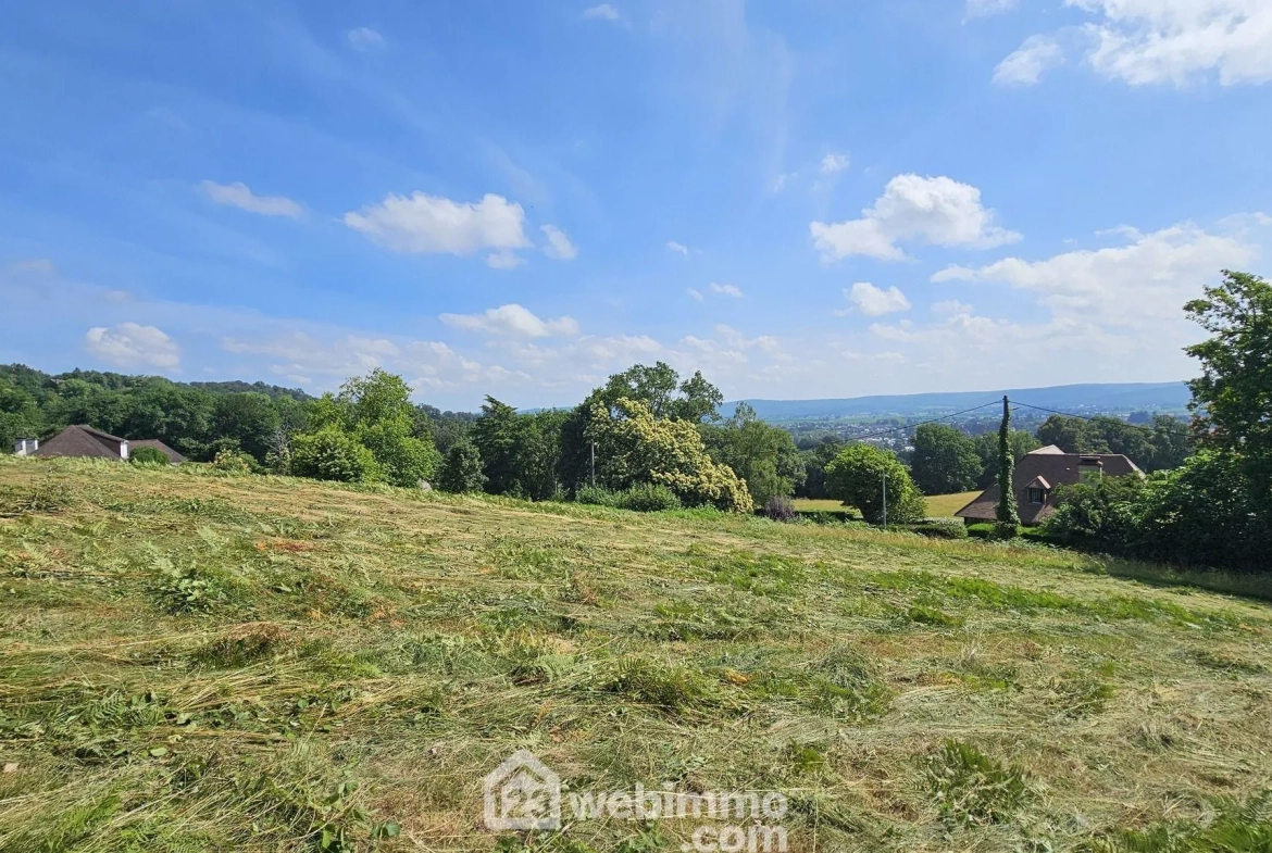 Terrain constructible de 1600 m² à Nay avec vue dégagée 
