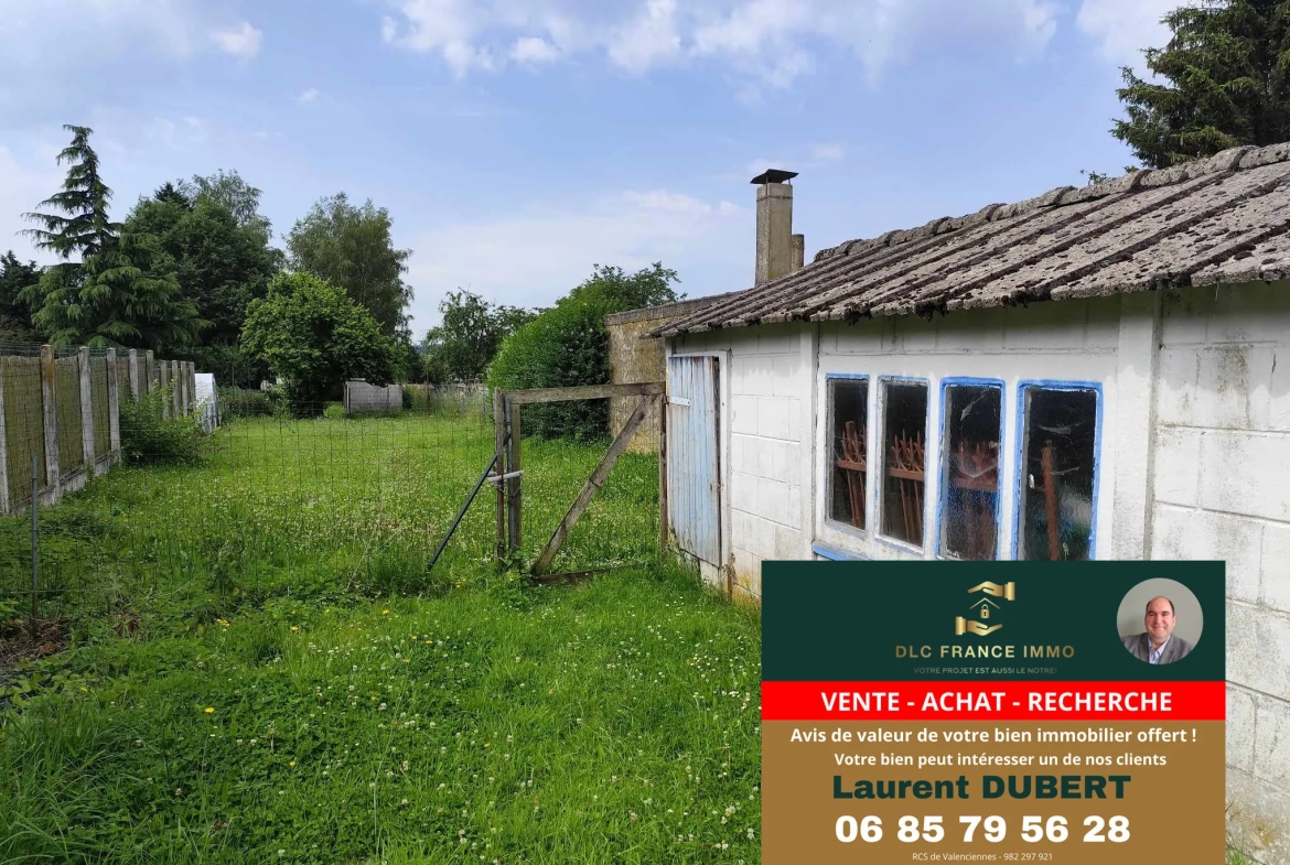 Maison semi-individuelle à vendre à Berlaimont avec 3 chambres et garage 