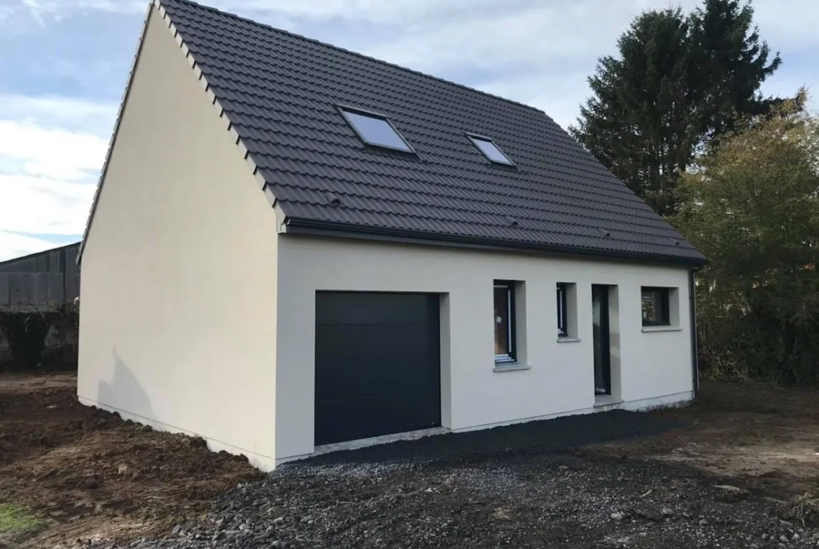 Superbe pavillon neuf à Hailles avec 3 chambres, chauffage pompe à chaleur, prêt à taux zéro 