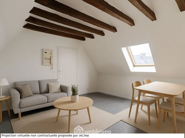 Appartement de 26 m² à Nay, T1 bis rénové, dernier étage, faibles charges