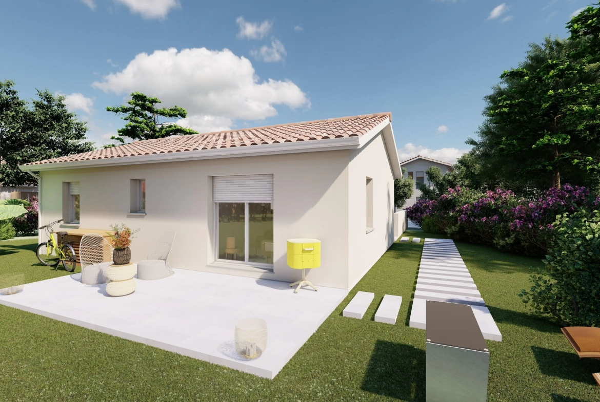 Maison neuve 2 chambres à Razac-sur-l'Isle, construction clé en main 