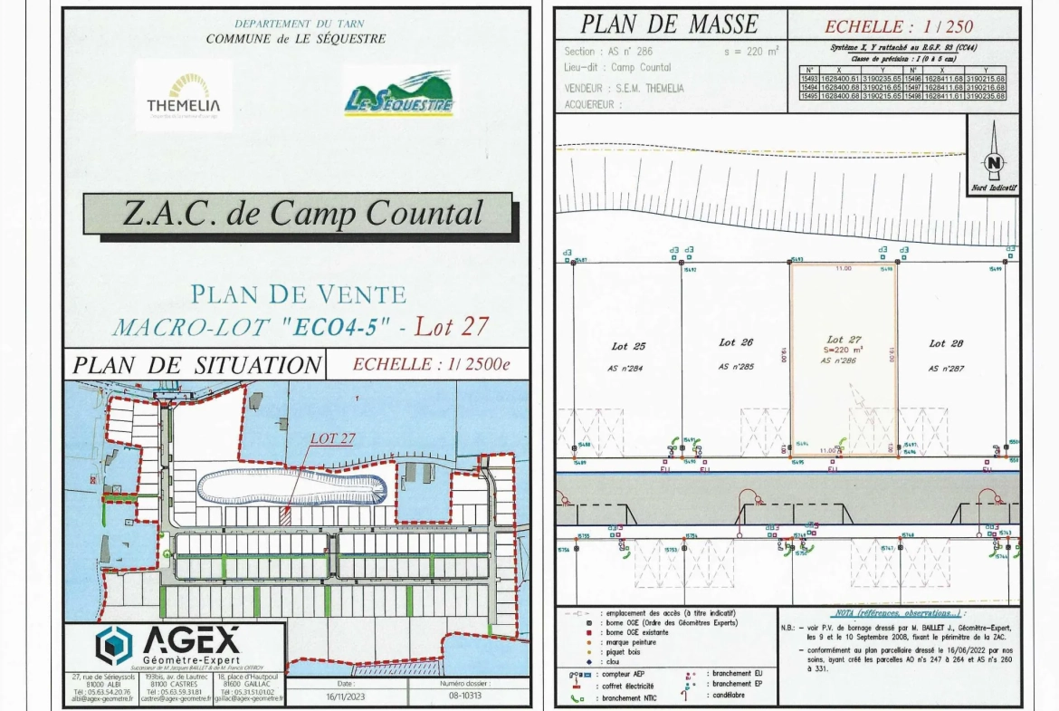 Terrain à bâtir de 220m² au Sequestre avec exonérations fiscales et proximité écoles 