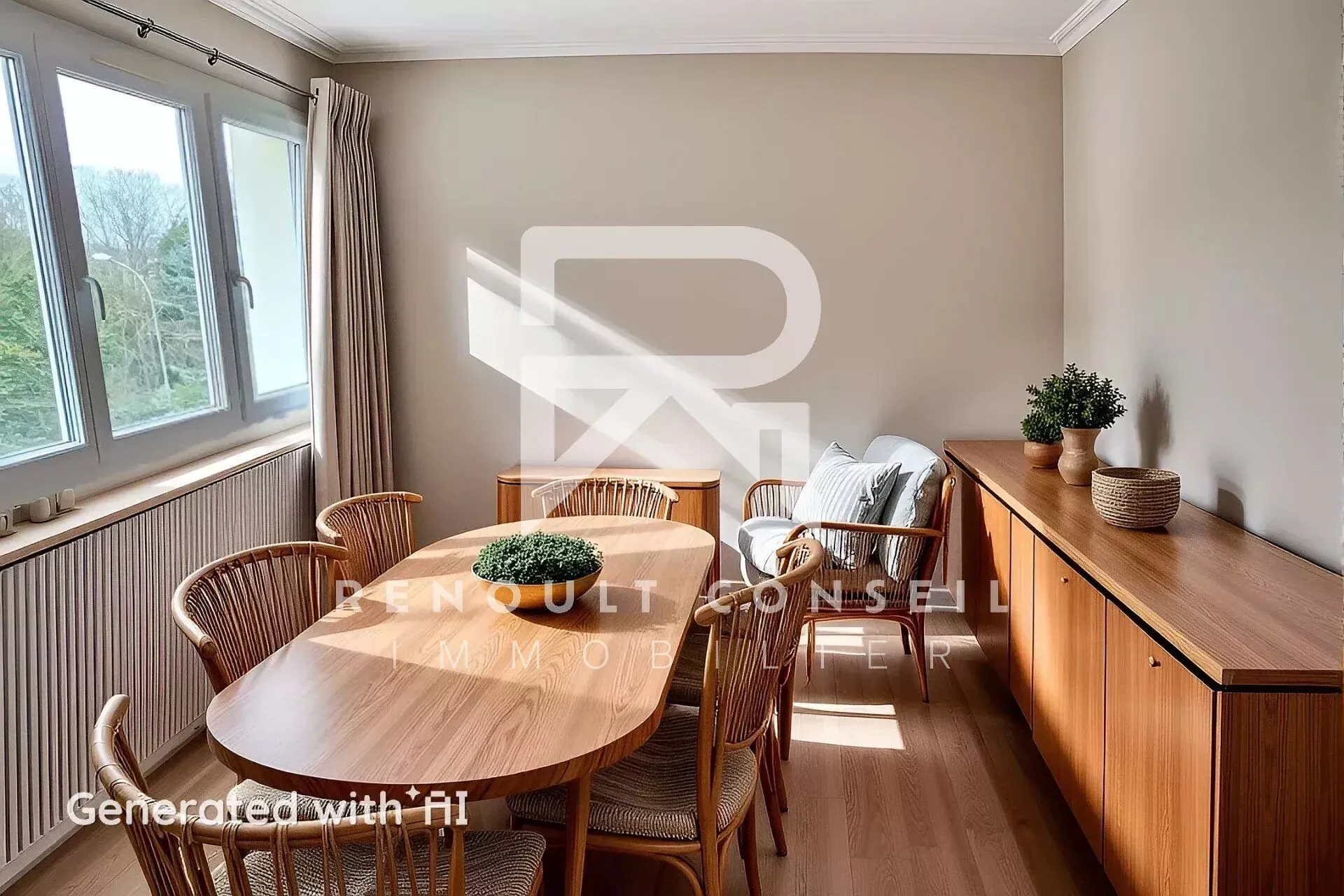 Appartement F3 avec balcon et garages à Saint-Aubin-lès-Elbeuf 