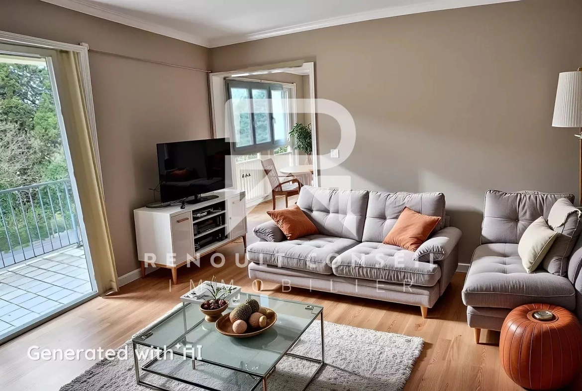 Appartement F3 avec balcon et garages à Saint-Aubin-lès-Elbeuf 