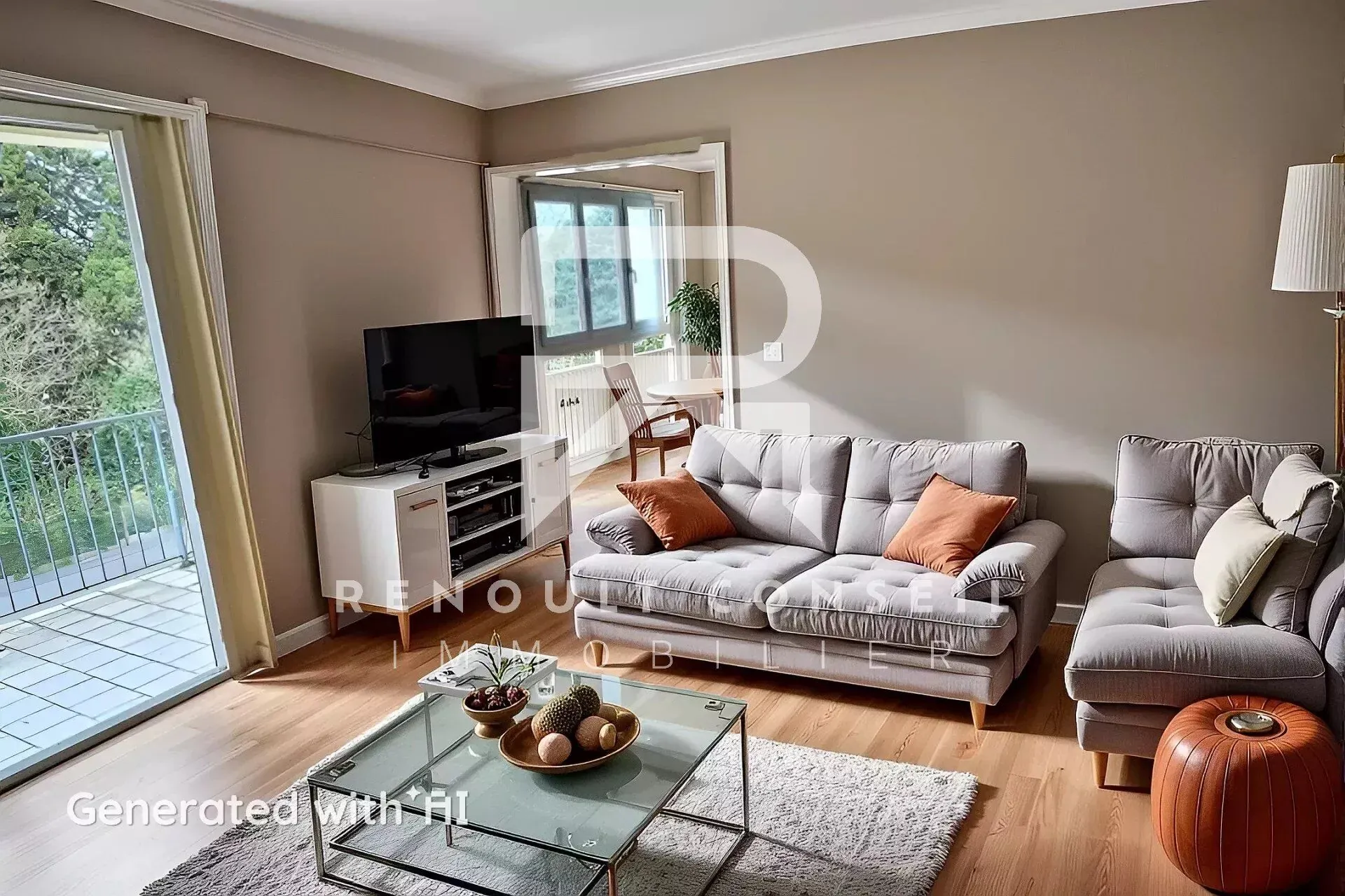 Appartement F3 avec balcon et garages à Saint-Aubin-lès-Elbeuf 
