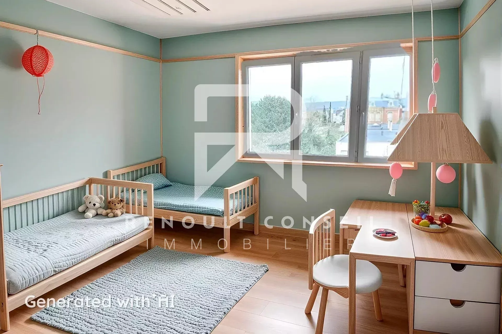 Appartement F3 avec balcon et garages à Saint-Aubin-lès-Elbeuf 