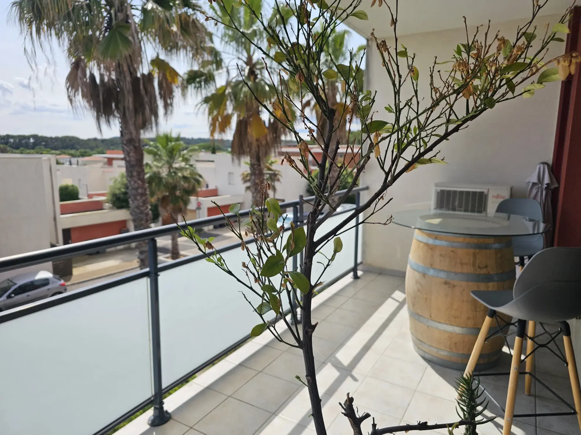 Appartement T2 loué avec terrasse et parking à Jacou - Investissement immobilier 