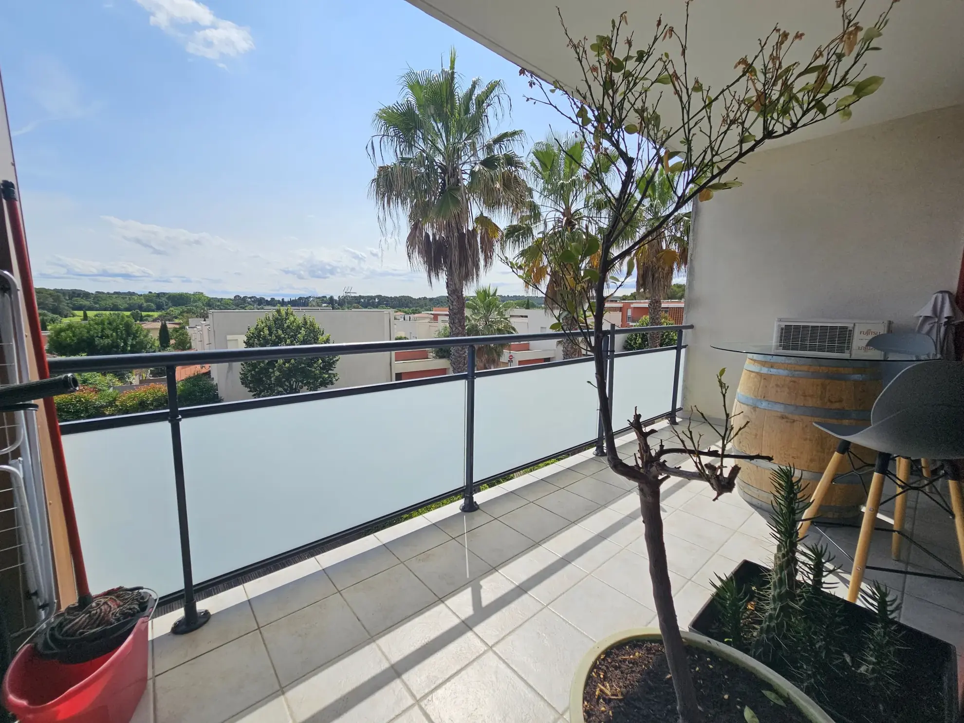 Appartement T2 loué avec terrasse et parking à Jacou - Investissement immobilier 