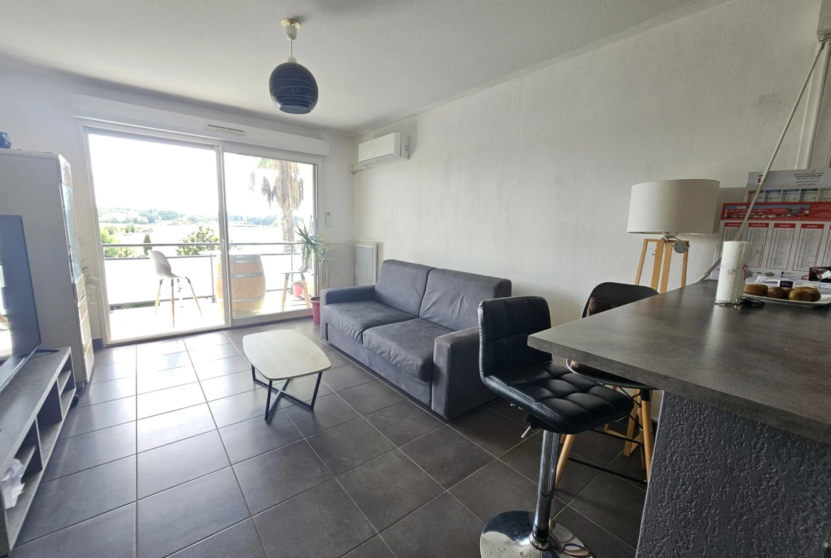 Appartement T2 loué avec terrasse et parking à Jacou - Investissement immobilier 