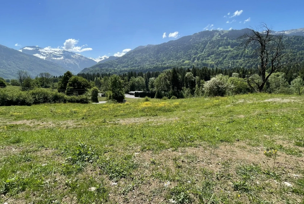 Terrain à vendre à Samoëns avec vue imprenable et exposition sud 