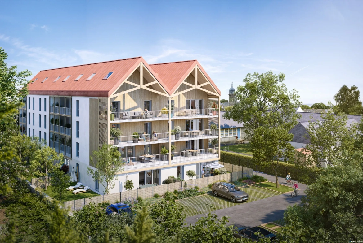 Appartement neuf à Lamballe dans résidence moderne et historique, proche commodités 