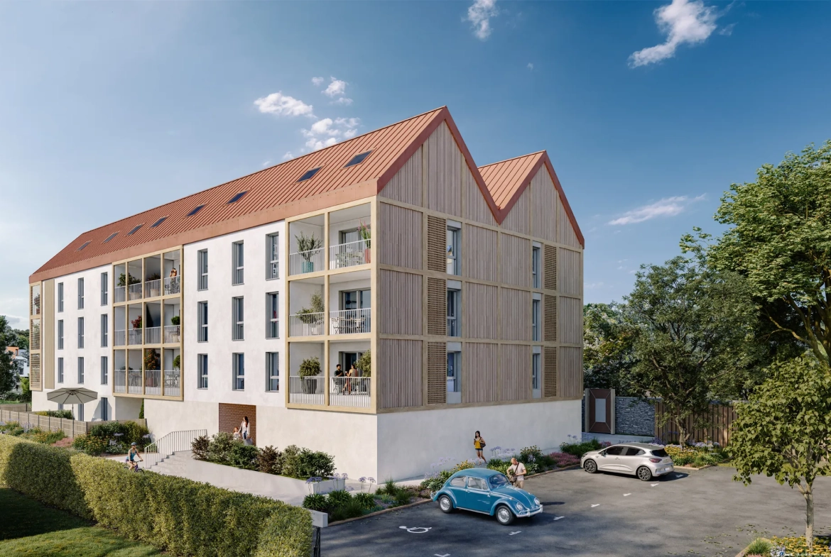 Appartement neuf à Lamballe dans résidence moderne et historique, proche commodités 