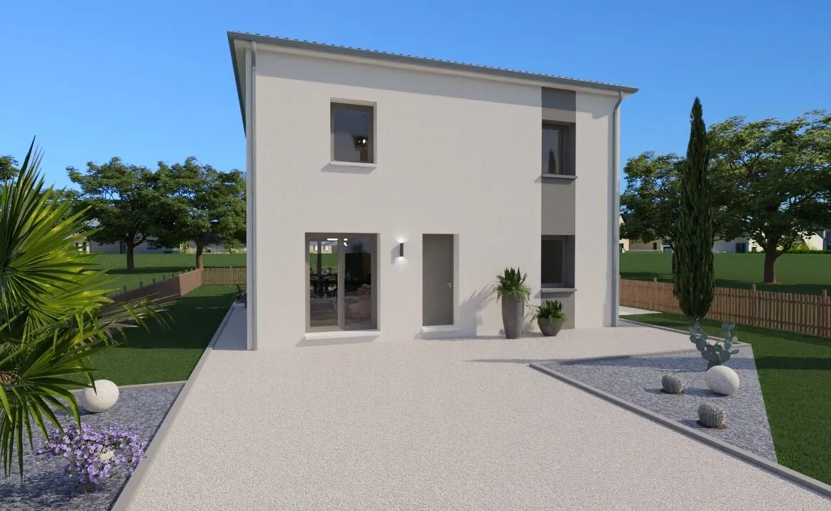 Maison Nosybe 115 m² à étage à Iteuil, design compact et moderne 