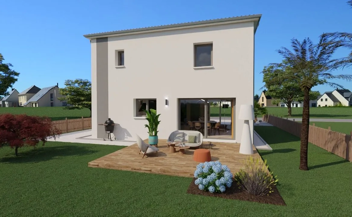 Maison Nosybe 115 m² à étage à Iteuil, design compact et moderne 