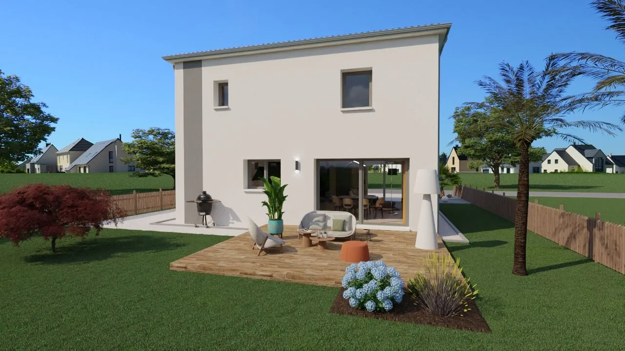 Maison Nosybe 115 m² à étage à Iteuil, design compact et moderne 