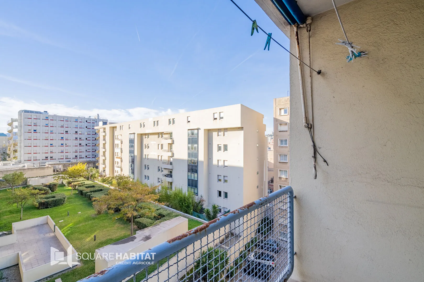 Appartement 2 pièces de 41m² à Marseille avec balcon, proche faculté, rentabilité 6,2% 