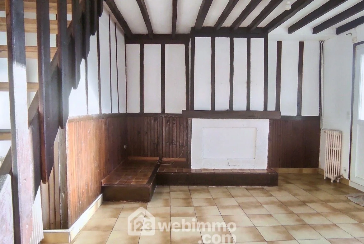 Maison à Incarville de 86m² avec jardin clos et potentiel, à rafraîchir 