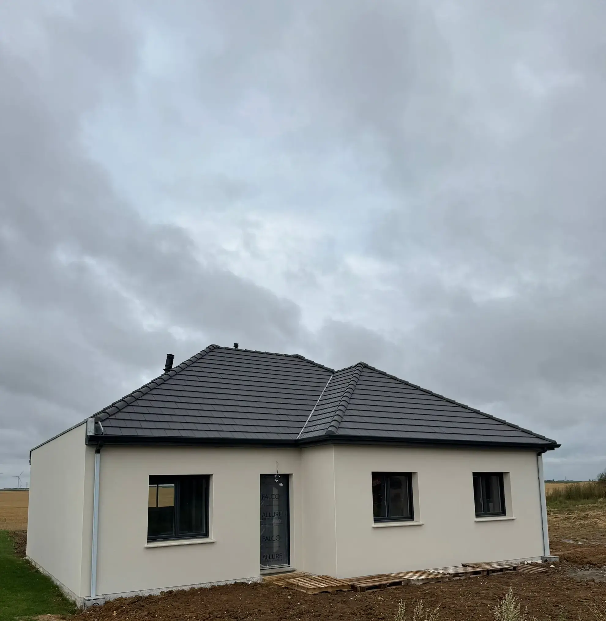 Maison neuve de plain-pied avec 3 chambres aux Authieux-sur-le-Port 