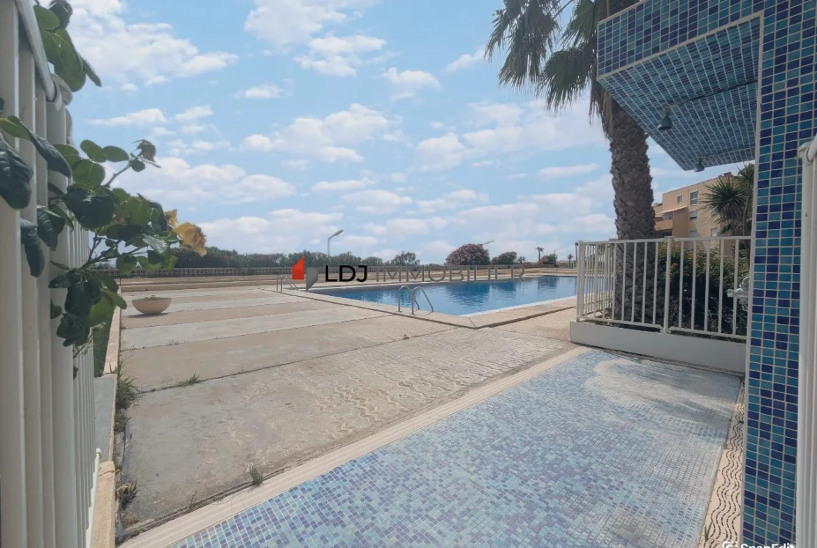 Investissement immobilier : Lot de 2 studios avec piscine et parking à Le Barcarès 