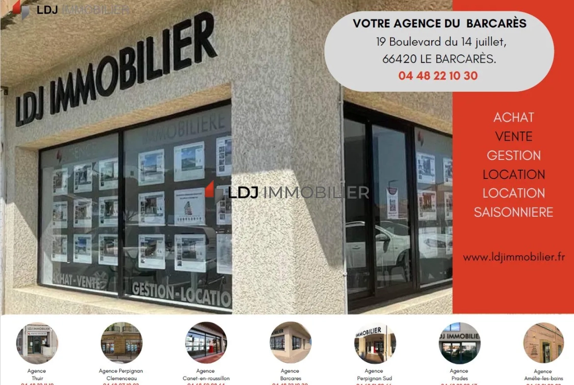 Investissement immobilier : Lot de 2 studios avec piscine et parking à Le Barcarès 
