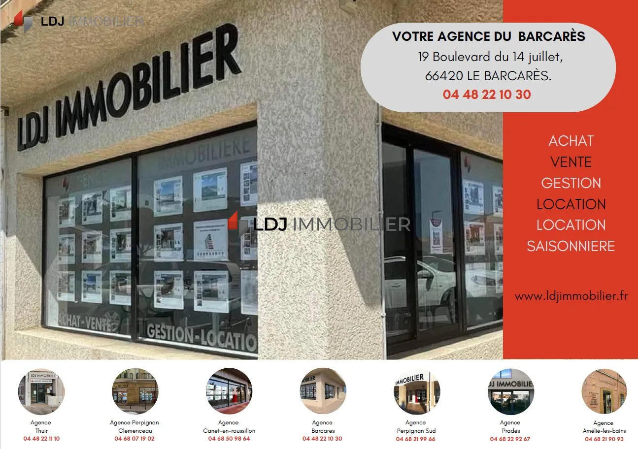 Investissement immobilier : Lot de 2 studios avec piscine et parking à Le Barcarès 