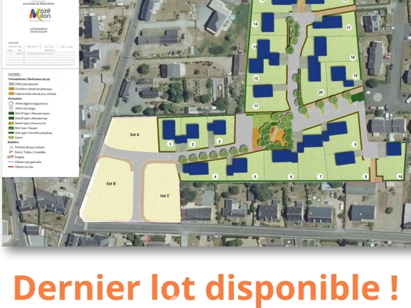 Terrain à bâtir de 589 m² à Mazé Milon près d'Angers