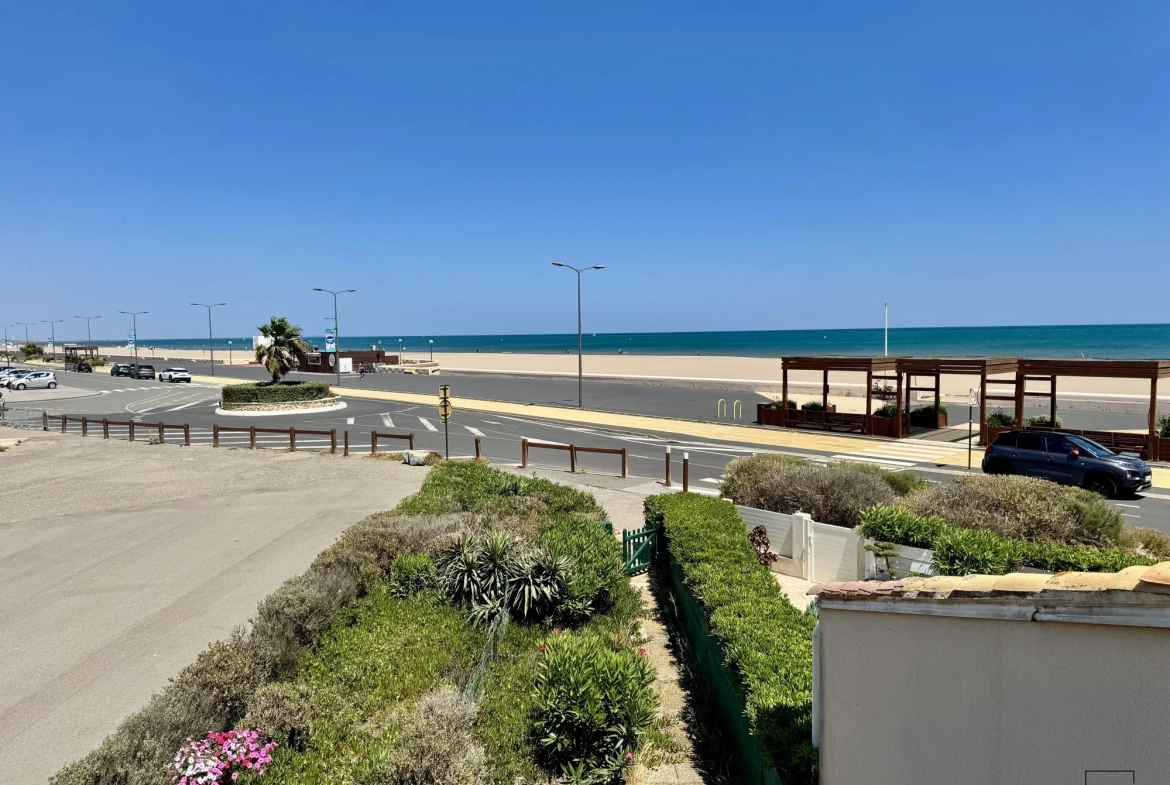 Appartement 2 pièces avec Vue Panoramique sur la Mer à Narbonne-Plage 
