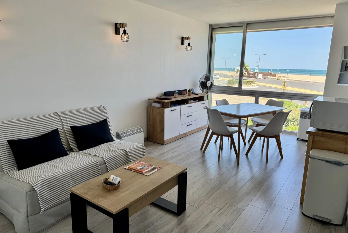 Appartement 2 pièces avec Vue Panoramique sur la Mer à Narbonne-Plage 