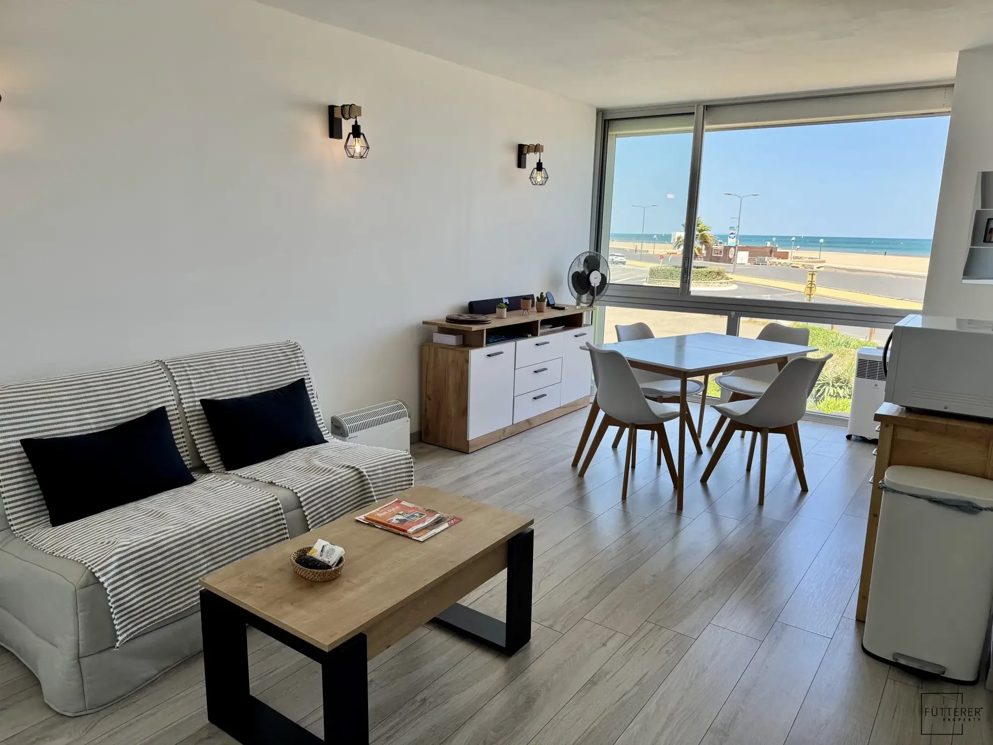 Appartement 2 pièces avec Vue Panoramique sur la Mer à Narbonne-Plage 