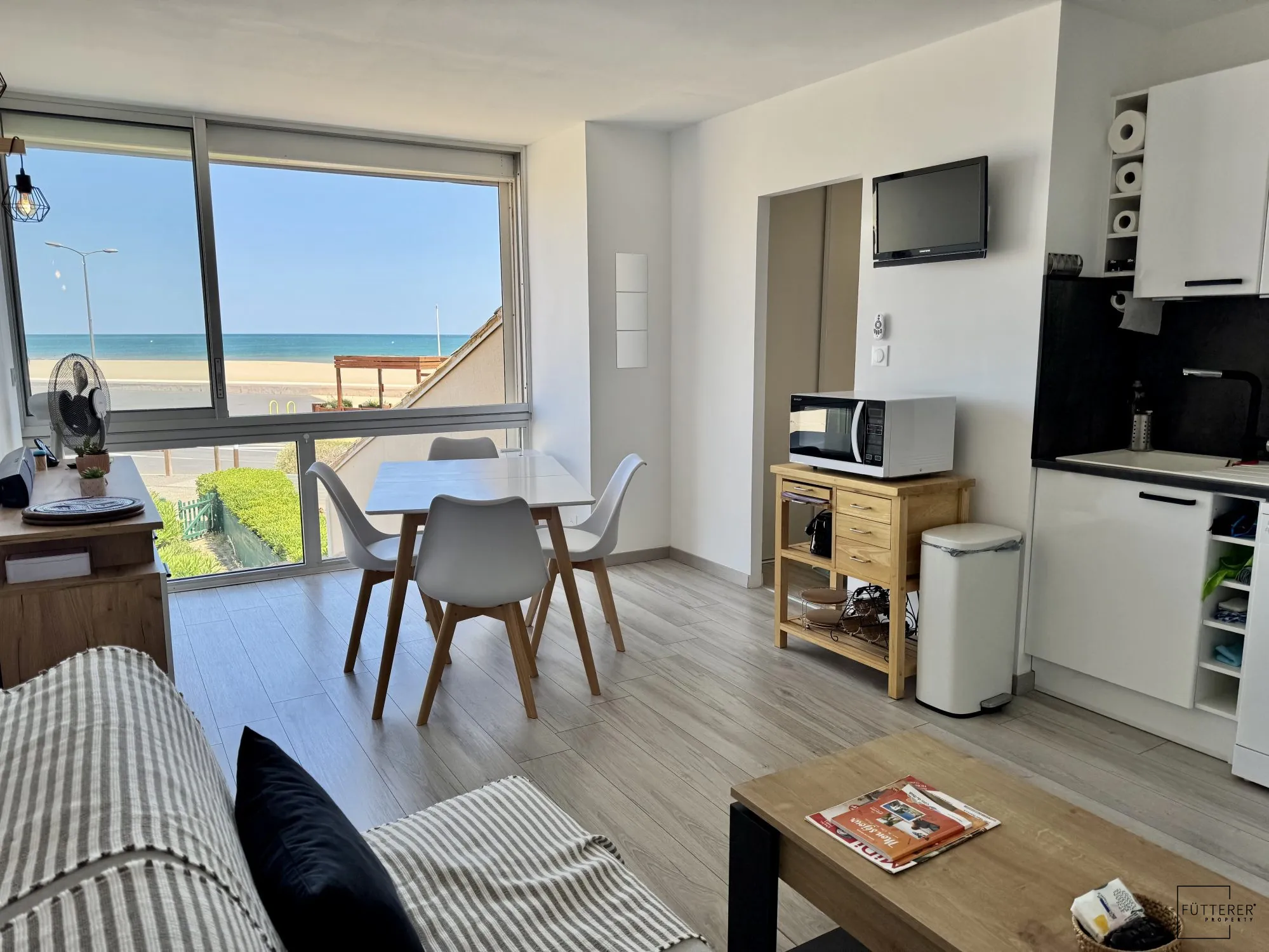 Appartement 2 pièces avec Vue Panoramique sur la Mer à Narbonne-Plage 