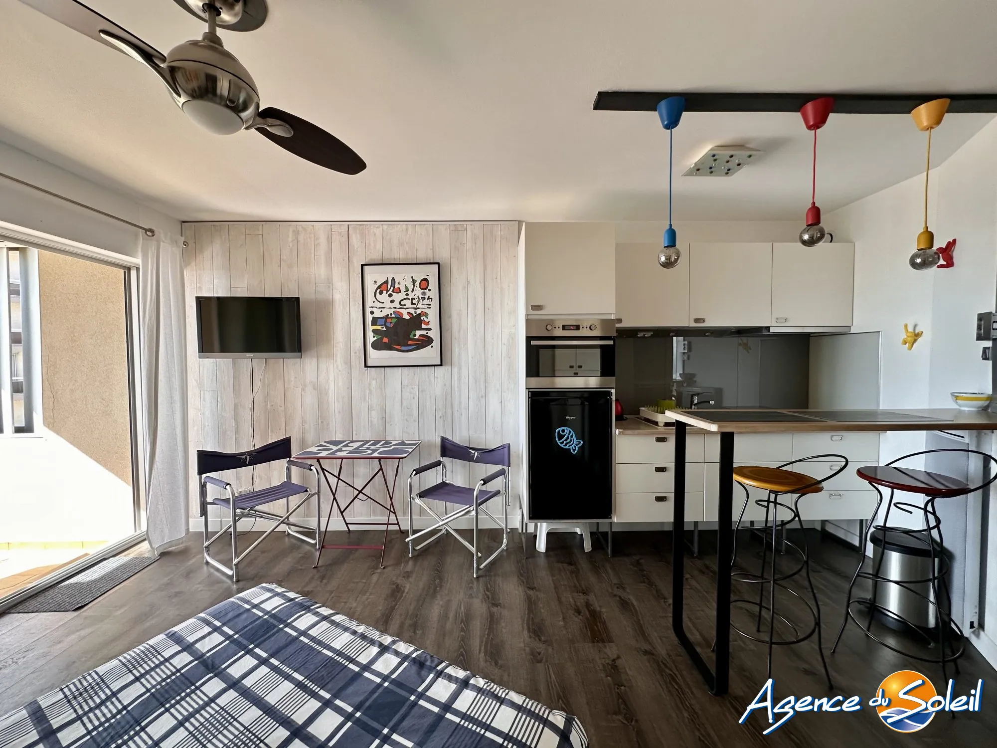 Studio rénové avec terrasse et vue mer à Canet Sud - Idéal investissement 