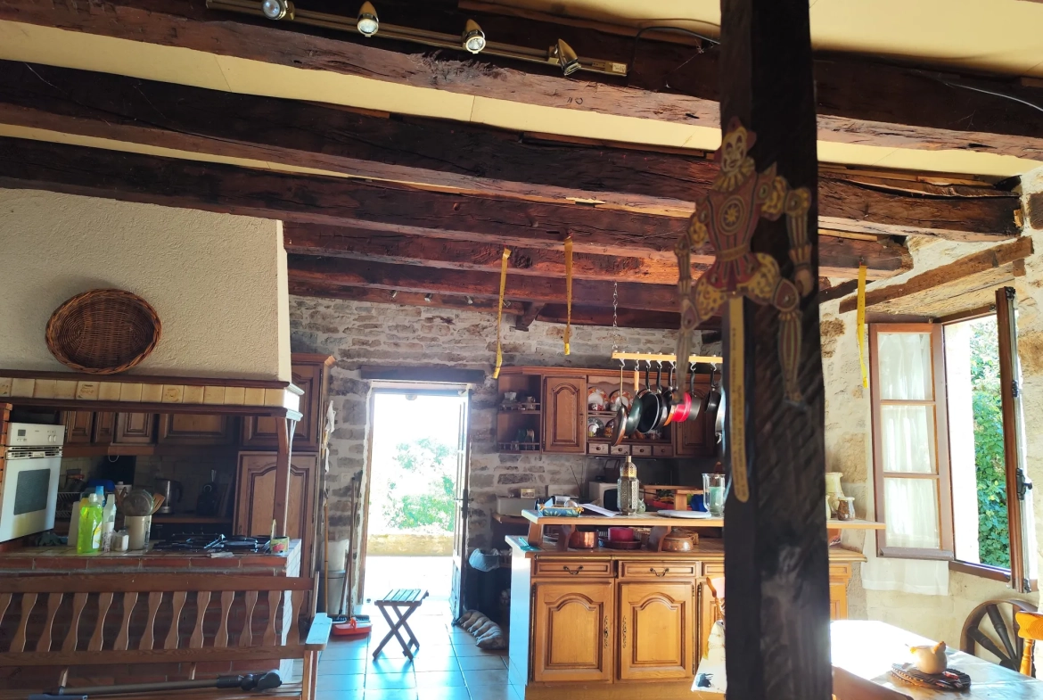 Maison en pierre pleine de charme à Estivals avec terrasses et dépendances 