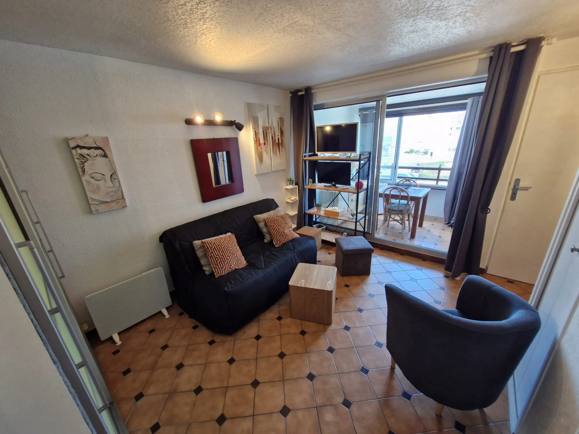 Studio cabine à vendre à Port Leucate proche plage avec parking privé 