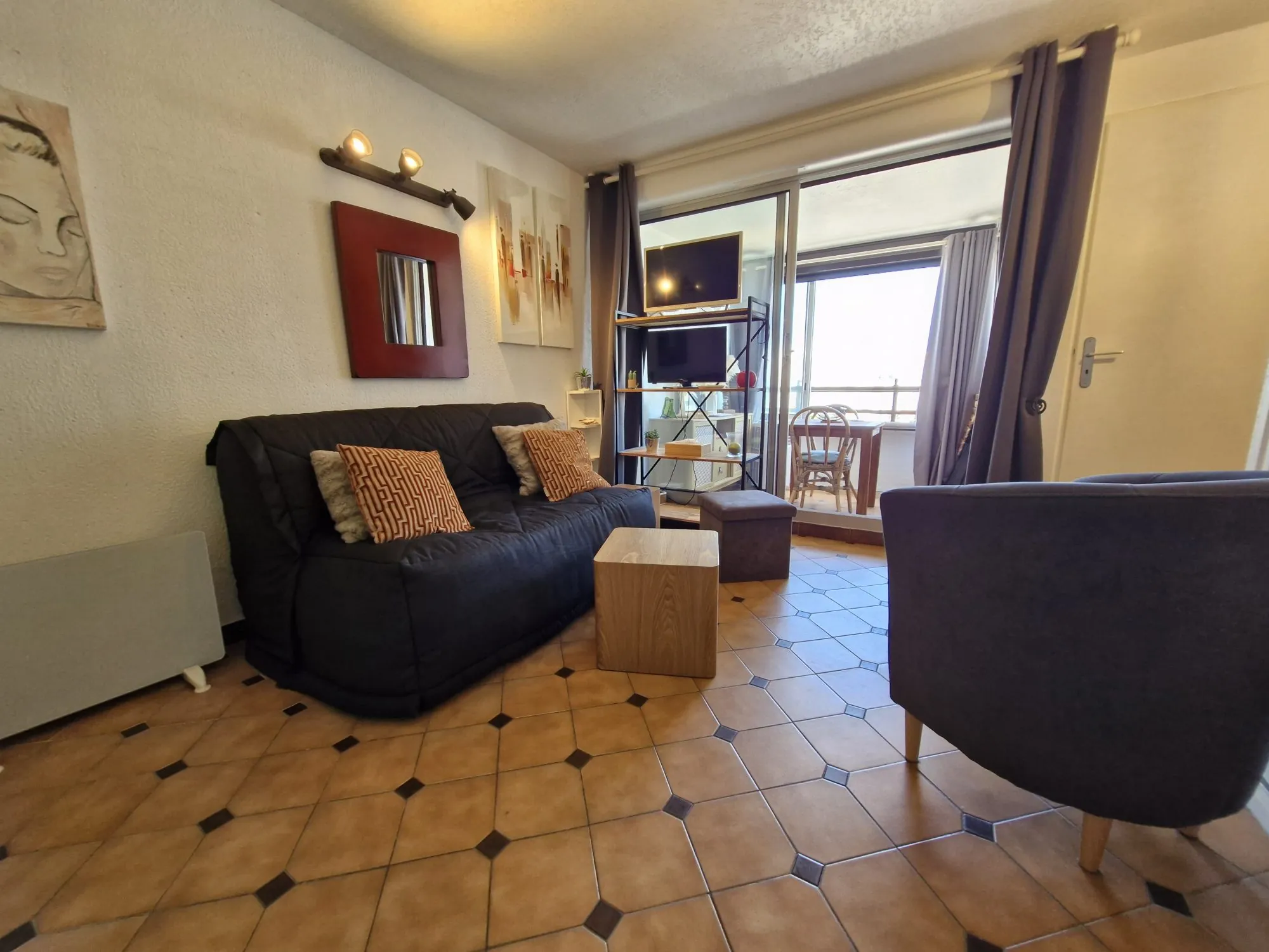 Studio cabine à vendre à Port Leucate proche plage avec parking privé 