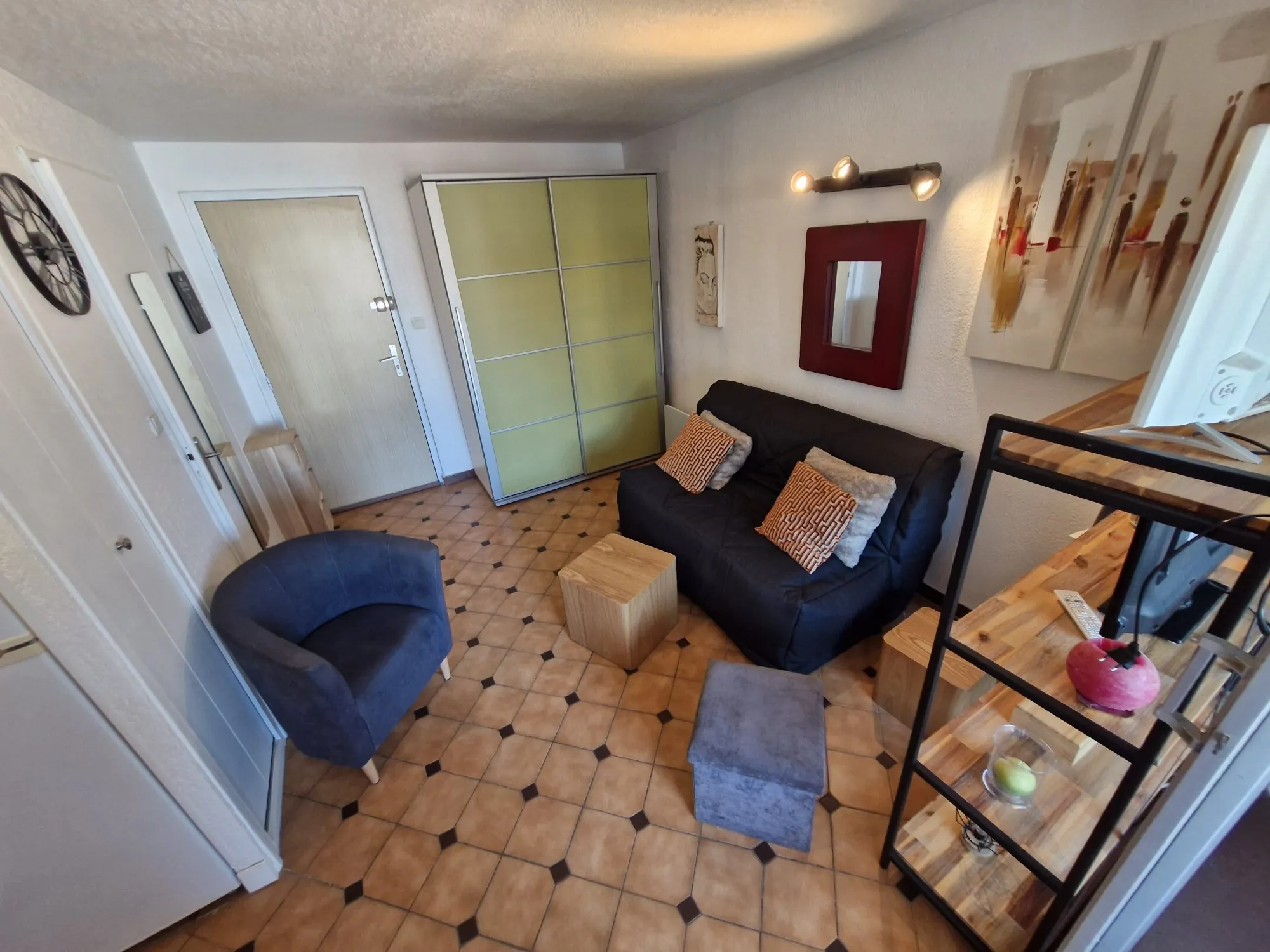 Studio cabine à vendre à Port Leucate proche plage avec parking privé 