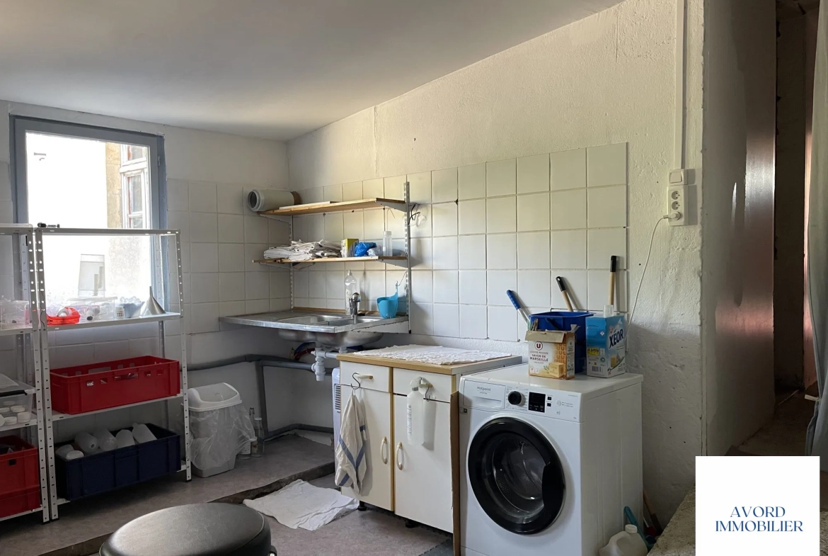 Buanderie - 20.50m² Maison à vendre à VILLEQUIERS avec garage et jardin - Charme du XIXe siècle 