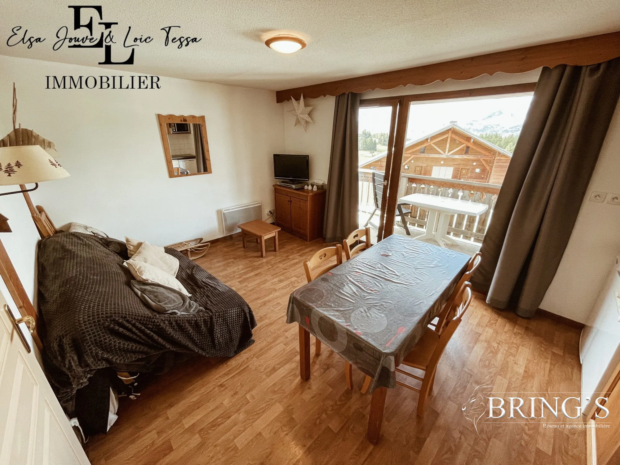 Bel appartement T3 meublé avec piscine à La Joue du Loup 
