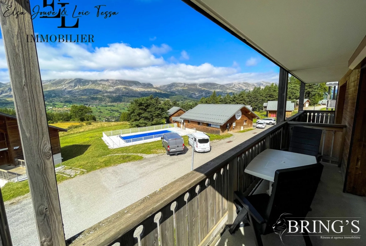 Bel appartement T3 meublé avec piscine à La Joue du Loup 