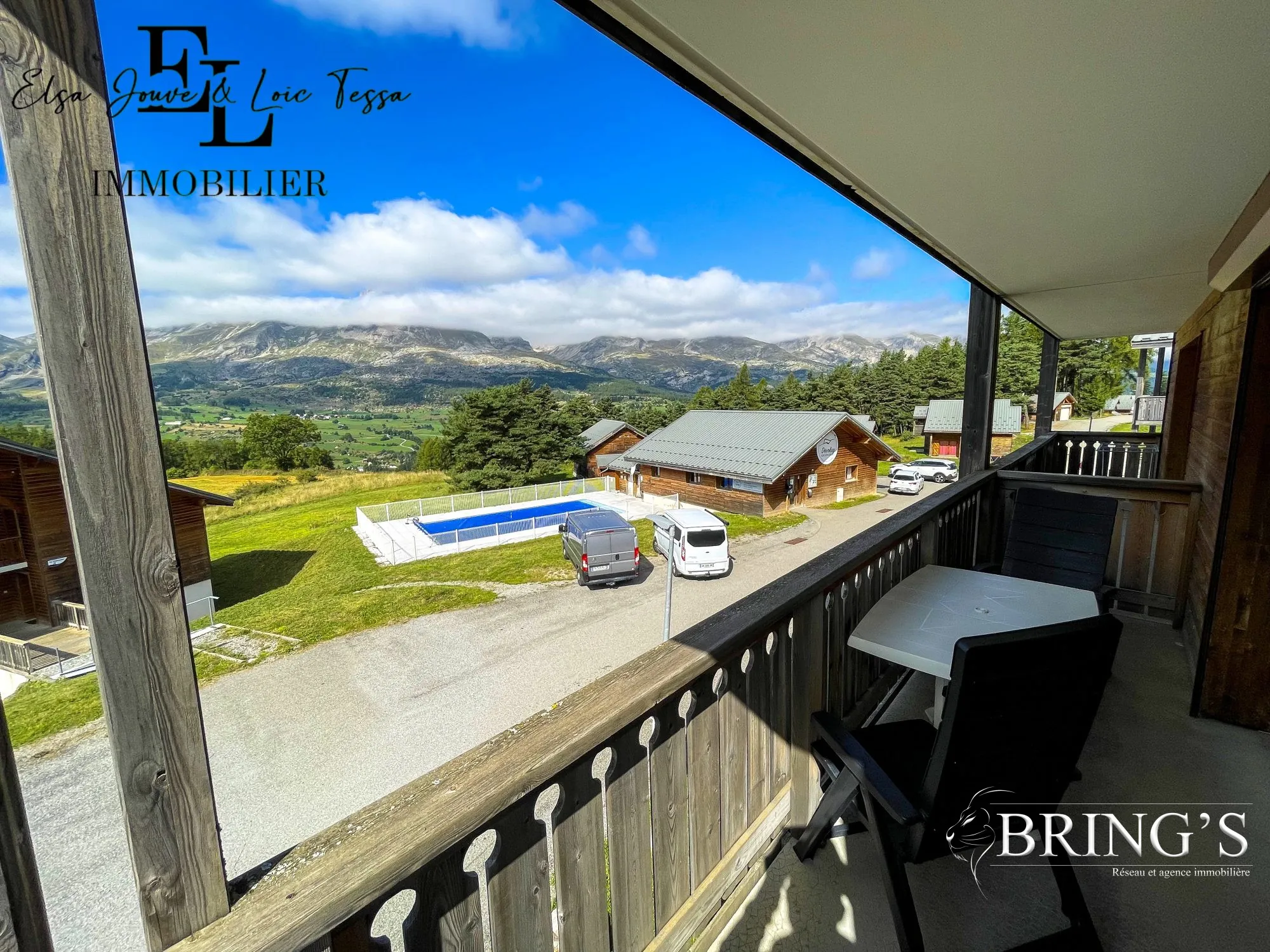 Bel appartement T3 meublé avec piscine à La Joue du Loup 