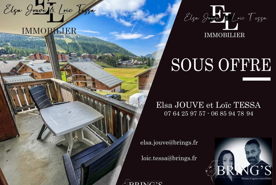 Bel appartement T3 meublé avec piscine à La Joue du Loup 